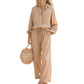 Conjunto femenino chic de lino sintético