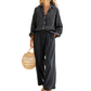 Conjunto femenino chic de lino sintético