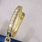 Elegantes pendientes colgantes colgantes en forma de lágrima