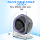 Mini ventilador de escritorio de 100 velocidades con pantalla digital