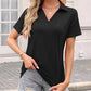 👚 ¡50% DE DESCUENTO AHORA! Camiseta informal femenina con escote en V – Ajuste relajado, tela suave y 16+ 🌈✨ colores