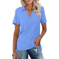 👚 ¡50% DE DESCUENTO AHORA! Camiseta informal femenina con escote en V – Ajuste relajado, tela suave y 16+ 🌈✨ colores