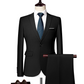 Set de traje de negocios moderno de dos piezas para hombre