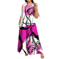 💥Vestido largo de verano con estampado artístico holgado — Envío gratuito para dos piezas