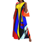 💥Vestido largo de verano con estampado artístico holgado — Envío gratuito para dos piezas