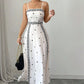 Vestido Elegante con Tirantes Finos y Estampado para Mujer