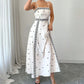 Vestido Elegante con Tirantes Finos y Estampado para Mujer