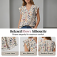 👚 ¡50% DE DESCUENTO AHORA! 🌸 Blusa floral de escote en V para mujer – Camisa abotonada, Fluida y Transpirable – Suave, Sedosa y Elegancia ✨ Sin Esfuerzo