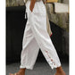 Pantalones de cordón con adornos de encaje para mujer