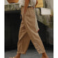 Pantalones de cordón con adornos de encaje para mujer