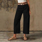 Pantalones clásicos sencillos de pierna ancha