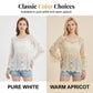 👒 ¡TIEMPO LIMITADO 50% DE DESCUENTO! 🌊 Blusa Cubre-Bikíni de Encaje Estilo Vintage para Mujer – Mangas Acampanadas, Ropa de Playa Bohemia 🌸