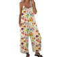 📢📢¡40% DE DESCUENTO! ⏰Mono de pierna ancha con estampado floral de mujer