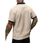 Camiseta casual de manga corta texturizada para hombre