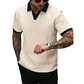 Camiseta casual de manga corta texturizada para hombre