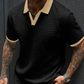 Camiseta casual de manga corta texturizada para hombre