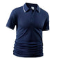 Camisa clásica de manga corta con cuello de hombre