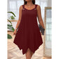 Vestido sin mangas para mujer con dobladillo asimétrico
