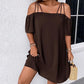🔥VENTA CALIENTE ¡50% DE DESCUENTO!👗 Vestido Mini Elegante de Color Sólido para Mujer