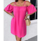 🔥VENTA CALIENTE ¡50% DE DESCUENTO!👗 Vestido Mini Elegante de Color Sólido para Mujer