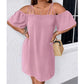 🔥VENTA CALIENTE ¡50% DE DESCUENTO!👗 Vestido Mini Elegante de Color Sólido para Mujer