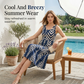 👗 ¡50% DE DESCUENTO AHORA! 🌸 Vestido Midi casual estampado y fluido para mujer – ligero, relajado y perfecto para la playa, el brunch o el uso ☀️ diario