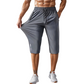 🩳 ¡TIEMPO LIMITADO 50% DE DESCUENTO! 💨 Pantalones deportivos capri de secado rápido para hombre – Elásticos con bolsillos con cremallera, versátiles 🏃 ♂️