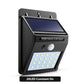 Luz de pared con sensor de movimiento alimentada por energía solar