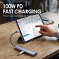 Hub USB-C Portátil 5 en 1 con Salida HDMI 4K