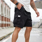 Pantalones cortos cargo de verano relajados para hombre