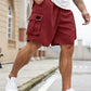 Pantalones cortos cargo de verano relajados para hombre