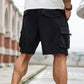 Pantalones cortos cargo de verano relajados para hombre