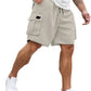 Pantalones cortos cargo de verano relajados para hombre
