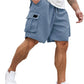 Pantalones cortos cargo de verano relajados para hombre