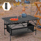 【🏕️Oferta limitada – ¡50% DE DESCUENTO!】 🪑 Mesa de camping portátil – Plegable, estable y de montaje rápido – Ideal para camping, picnic y playa ☀️