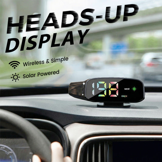 ⏰🔥 ¡Oferta Especial 50% OFF! 🚗 Velocímetro HUD Solar – Información de Conducción al Instante y Seguridad Mejorada ☀️✨