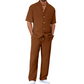 Set casual de camisa y pantalones de manga corta para hombre