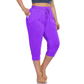 Pantalones Capri casuales de mujer con bolsillos
