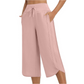 📢📢¡40% DE DESCUENTO! ⏰Pantalones Capri de pierna ancha casuales para mujer