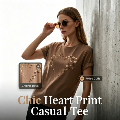 📢📢¡50% de descuento! ⏰Camiseta de manga corta con estampado casual para mujer