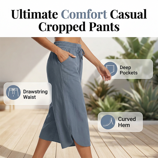 Pantalones cortos holgados de corte holgado de color liso para mujer