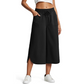 Pantalones cortos holgados de corte holgado de color liso para mujer