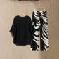 Set de Top Elegante y Fluido y Pantalones Estampados de Wemon