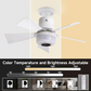 🔥Oferta especial de verano🌬️Ventilador de techo inteligente con luz, RGB y altavoz Bluetooth
