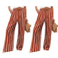Pantalones casuales de cintura ancha y cintura ancha para mujer