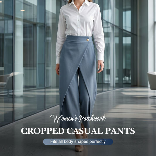 Pantalones casuales cortos de recorte para mujer