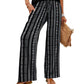 Pantalón informal de corte holgado para mujer con bolsillos