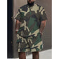👕¡50% DESCUENTO!🩳Conjunto de Camiseta y Shorts de Camuflaje para Hombre – Coordinado, Relajado y Transpirable 🌿