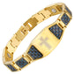 Pulsera de Terapia Magnética de Acero de Titanio para Hombre