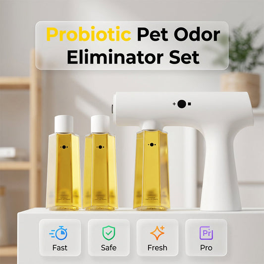 ⏳🔥¡50 % DE DESCUENTO POR TIEMPO LIMITADO! ⏰ Spray Desodorizante para Mascotas con Probióticos y Nano-Niebla